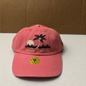 DK Caps Embroidery  Ladies Island Hat Salmon One Size Cap 50+ UPF